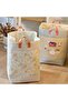 Laundry Hamper Sorter Bin, Large Foldable Linen Laundry Basket Organizer with Leather Handles, Patchwork Clothes Hamper for Dirty Laundry & Storage - 5