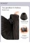 Wavy Ponytail Extensions Mini Claw Clip Natural Ponytail Wig with Drawstring Synthetic Hairpiece for Women Girls Party Hairstyle Daily Use(25cm,Natural Black) - 5