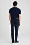 Ds Damat Slim Fit Navy Blue Denim Trousers - 7