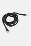 Braided Type-A to Lightning Cable, Black - 3