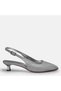 Large size women's evening dress short heel stiletto 41-42-43-44-silver glitter - 8