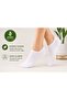 6 Pairs of Seamless Bamboo Unisex Short White Socks - 2