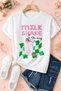 Women's Stawberry Milkshake Printed Oversize Crew Neck Cotton Casual Combed Cotton T-Shirt - 2