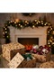New Year & Christmas Gift Box - Kraft Christmas Patterned Gift Box - 1 Piece (20X20X10 cm) - 7