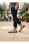 Men's Double Buckle Ultra Light Daily Slippers Non-Slip Sole Summer Beige Slippers - 3