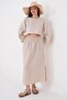 Women's Long Skirt Long Sleeve Muslin Set - 260046 - 2