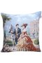 White Horse Wedding Jacquard Woven Tapenstry Decorative Kirlent 45*45 - 2