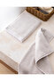 Camille 2-Piece Crochet 100% Cotton Hand Towel - Grey/White - 30X40 cm - 4