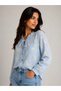 Women's Blue Floral Embroidered Cotton Blouse Pinterest Bohemian Shirt - 2
