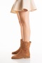 Women's Cowboy Style Laser Cut Summer Boots - 5