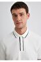 Polo Collar, Detailed Regular Fit Men's T-Shirt. - 4