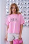 Women's Short Sleeve Crew Neck Printed T-Shirt 26012 - 2