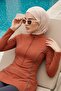 Swimming Cap with Neck Cover and Headphone Port (Sea, Pool), B-94Sn - 2
