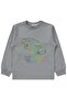 Car Printed Pajama Set for 2-5 Years Old - Gray - 2