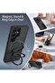 Magnetic KickStand for Samsung Galaxy S25 Ultra Case [16FT Drop Protection] MagSafe Slim Matte Black - 2