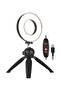 LED Photography Ring Light With Tripod Stand Set Black/White/Red