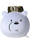 حقيبة ظهر دائرية مرخصة من We Bare Bears مع دب القطب الشمالي بقياس 21 سم - 5