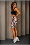 Women's High Waist Premium Diving Fabric Printed Shorts Leggings