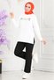 flower printed combed cotton tunic - 3