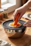 Steel Grater Mixing Bowl and Storage Set of 3 (1.35 Lt, 2.70 Lt, 4.60 Lt) - 3