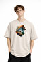 Bear2 - Oversize T-Shirt Beige