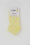 Girls' Booties Socks with Heart Pattern, 5-12 Years, Yellow - 2