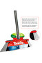 Grey 3-in-1 Indoor Broom with Stick – Triple Thread Multi-Fiber Sweep Brush - 4