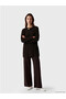 New Season Brown Crew Neck Women's Knitwear Tunic - 6