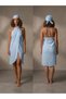 Muslin Mikonos Pareo Skirt Dress Three in One Beach Swimwear Bikini Top - 3