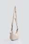 Women's Genuine Leather Soft Textured Baguette Crossbody Bag with Shoulder Strap - 5