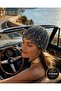 Handmade Women's Knitted Bohemian Mesh Summer Beanie Hat with Sequins Gray - 4