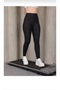 Black Women's Zebra Patterned Diving Fabric Leggings – High Waist, Tummy Control - 5