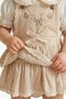 Seasonal Baby Girl Linen Flowers Salopet - 5