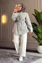 6535 - Stylish Comfortable Ruffle Detailed Woven Peach Fabric Women's Shirt - 3