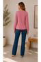 Women's Lace Collar Embroidered Comfortable Fit Long Sleeve Blouse - 5