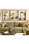 Mediterranean Inspired Quiet Town 3-Piece Painting Set Framed Premium Wall Decoration