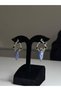 Geometric Shaped, Zircon Stone, Luxurious Drop Design Dangle Earrings
