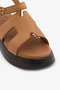 Tan Genuine Leather H-Strap Daily Women's Sandals - 3
