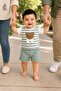 Baby Boy Shorts Set with Teddy Bear Detail, Comfortable Summer Set - 5