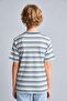 100% Cotton New Regular Fit Crew Neck Short Sleeve Striped Blue T-Shirt Boys H7903A826Hs - 5