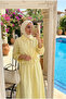 Women's Waist Drawstring Detailed Shirt Skirt Hijab Set (Unlined) - 2