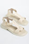 Women's Buckle T-Strap Casual Sandals - 2