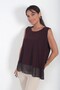 Women's Double Layer Chiffon Sandy Blouse