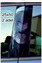 Car Door Post Covering Foil Anime Girl Patterned Auto Sticker Right Left Set 2 Pieces 25X50 cm
