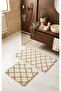 Royal Nordic 2-Piece 60X100 cm Latex Non-Slip Base Bath Mat Set Machine Washable Mat - 3