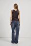 Women's Brown Boat Neck Waist-Fitted Lycra Peplum Blouse - 6