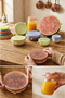 Tıdymat Silicone Freshness Preserving Stretch Cover Set of 6 Reusable Food Storage Covers/Plate, Bowl Cover - 5
