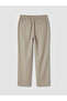 Beige Regular Fit Men's Pleated Trousers - 3