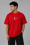Unisex Oversize T-Shirt Turkey Moon Star Peace Alper Yilmaz T-Shirt 2026 World Cup Front and Back Printed T-Shirt Short Sleeve Summer Top Turkey National Team T-Shirt - 7