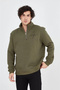 Men's Half Zipper Printed Sweat - 4